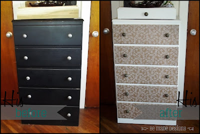 His Dresser Before & After {be made designs}