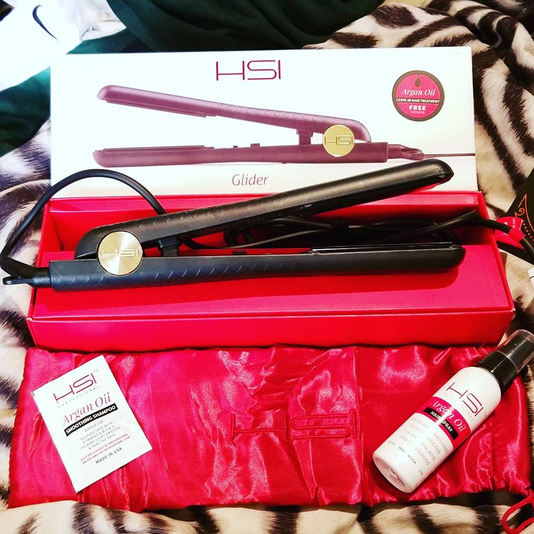 HSI Professional Hair Straighter & Argan Oil Thermal Spray