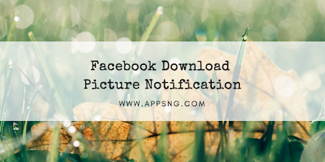 Facebook download picture notification