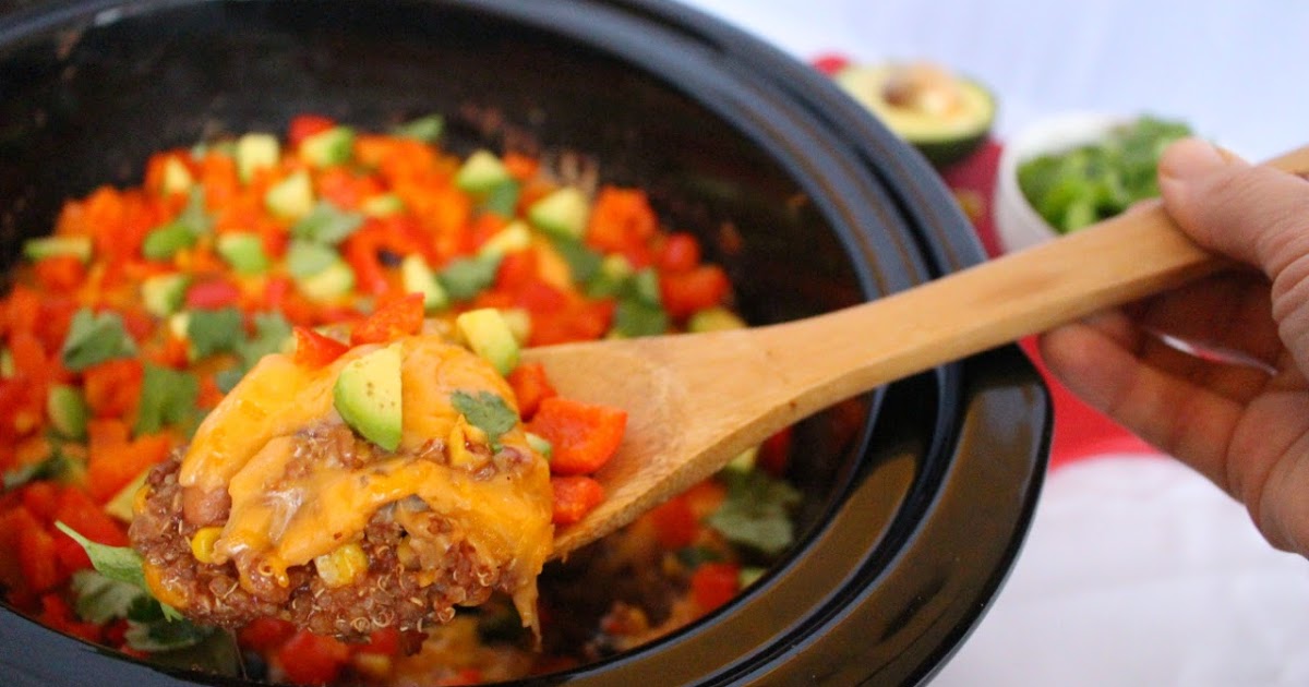 Kylee's Kitchen Slow Cooker Quinoa Enchilada Casserole