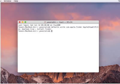 Cara Show hidden files di MacOS X untuk menampilkan file yang tersembunyi di MacOS X