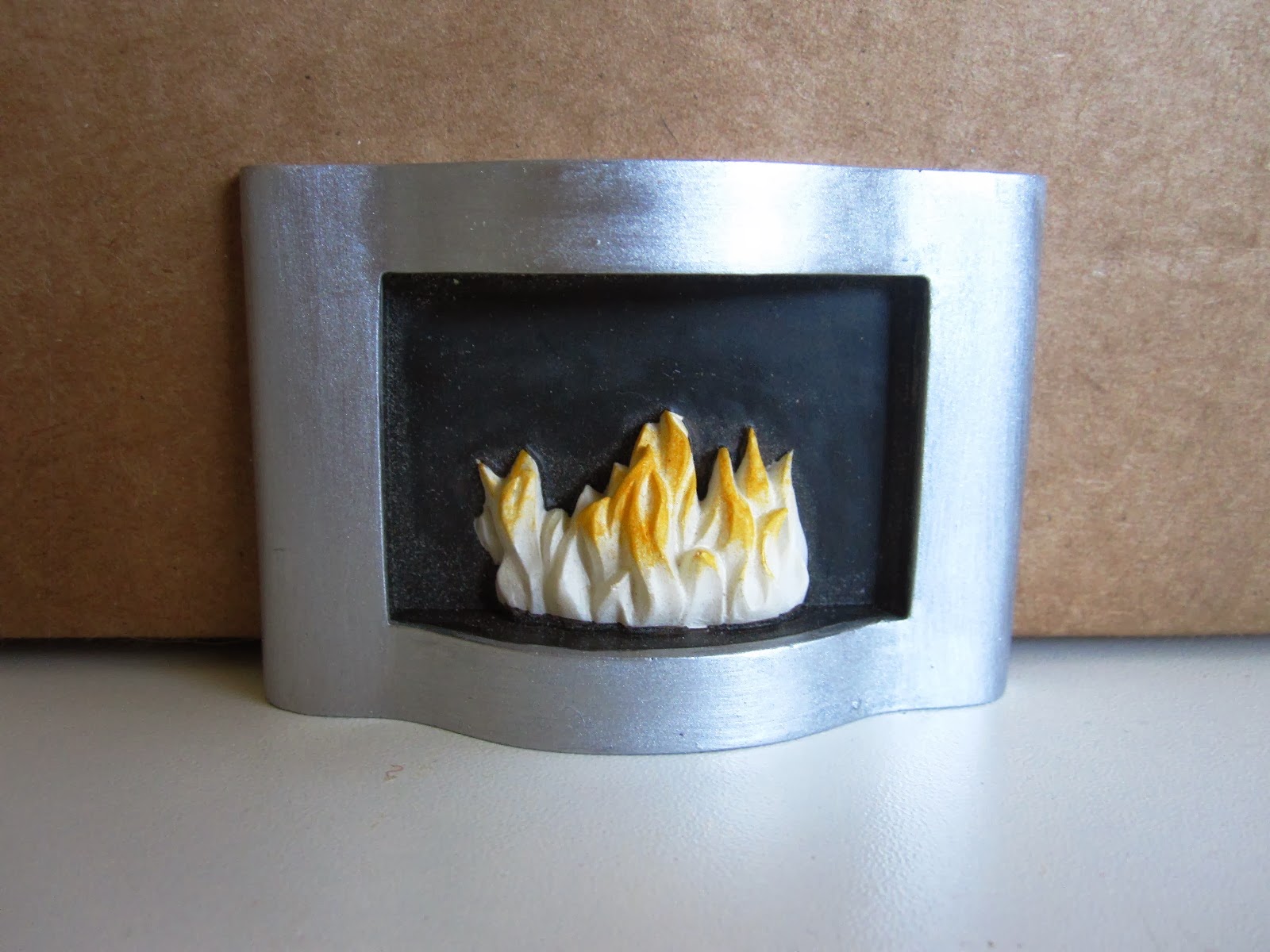 Modern resin miniature fireplace