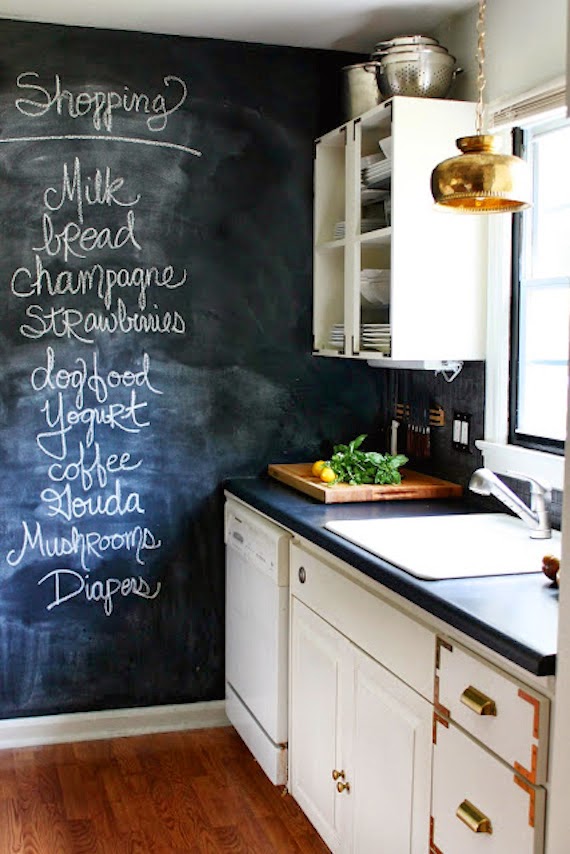 Cocinas decoradas con paredes de pizarra | Decoración