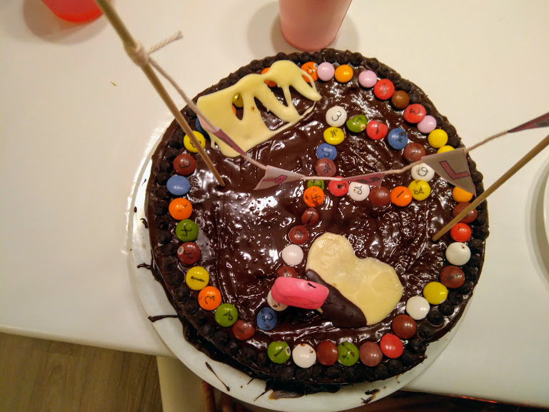 tarta cumpleaños hecha en casa