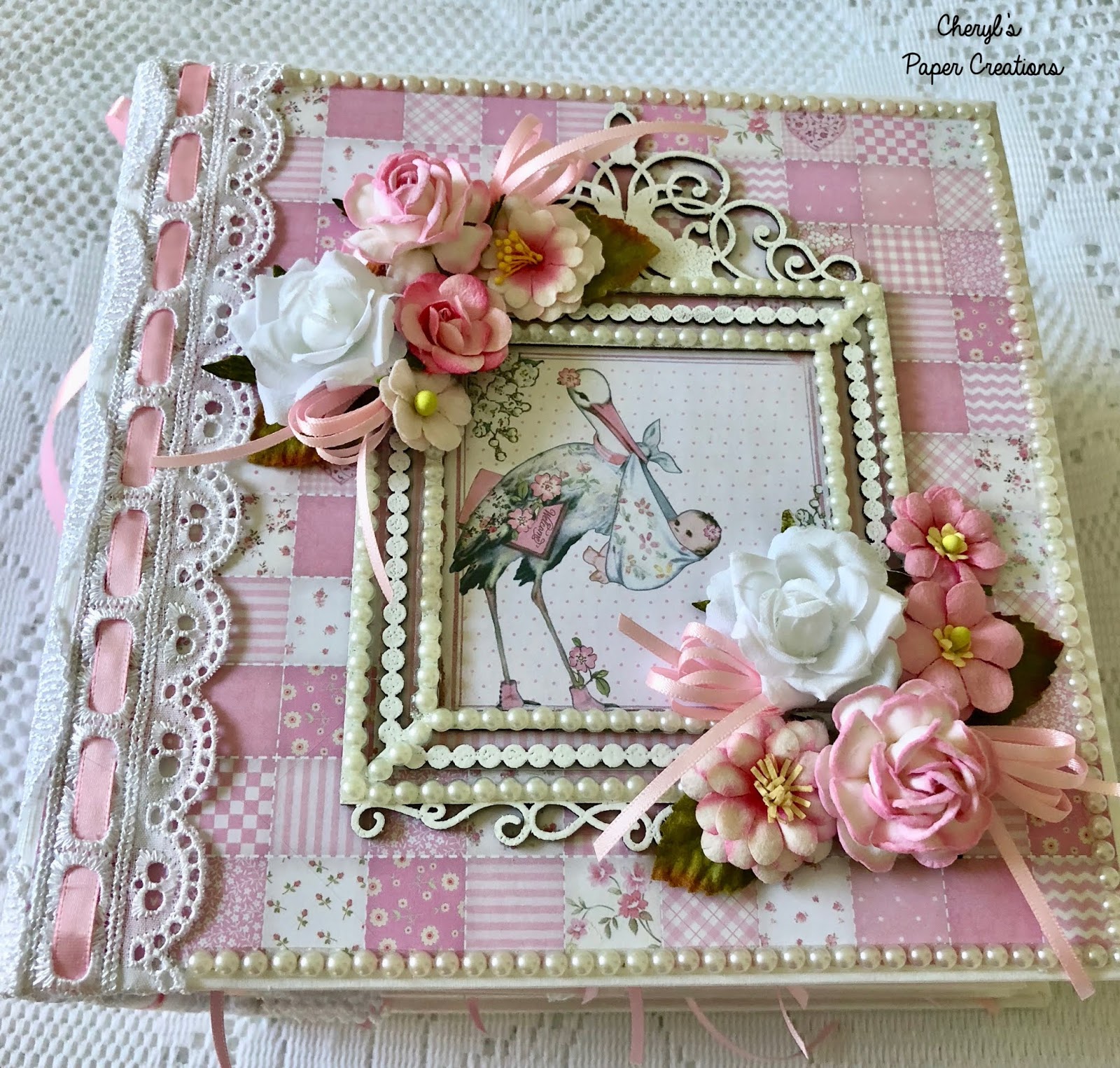 Cheryl's Paper Creations *Sold* Stamperia Baby Girl Mini Album By