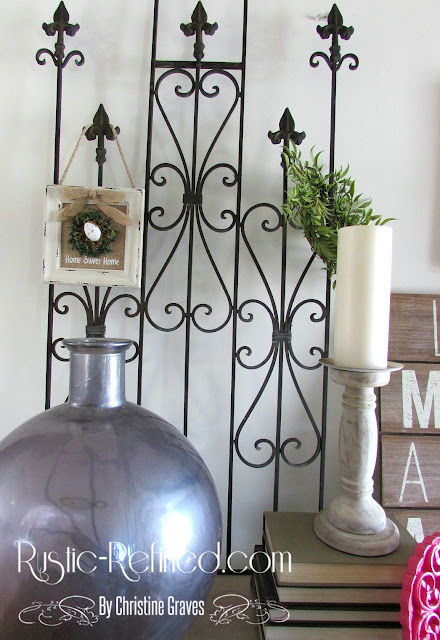 Using farmhouse and rustic touches of home decor for Spring