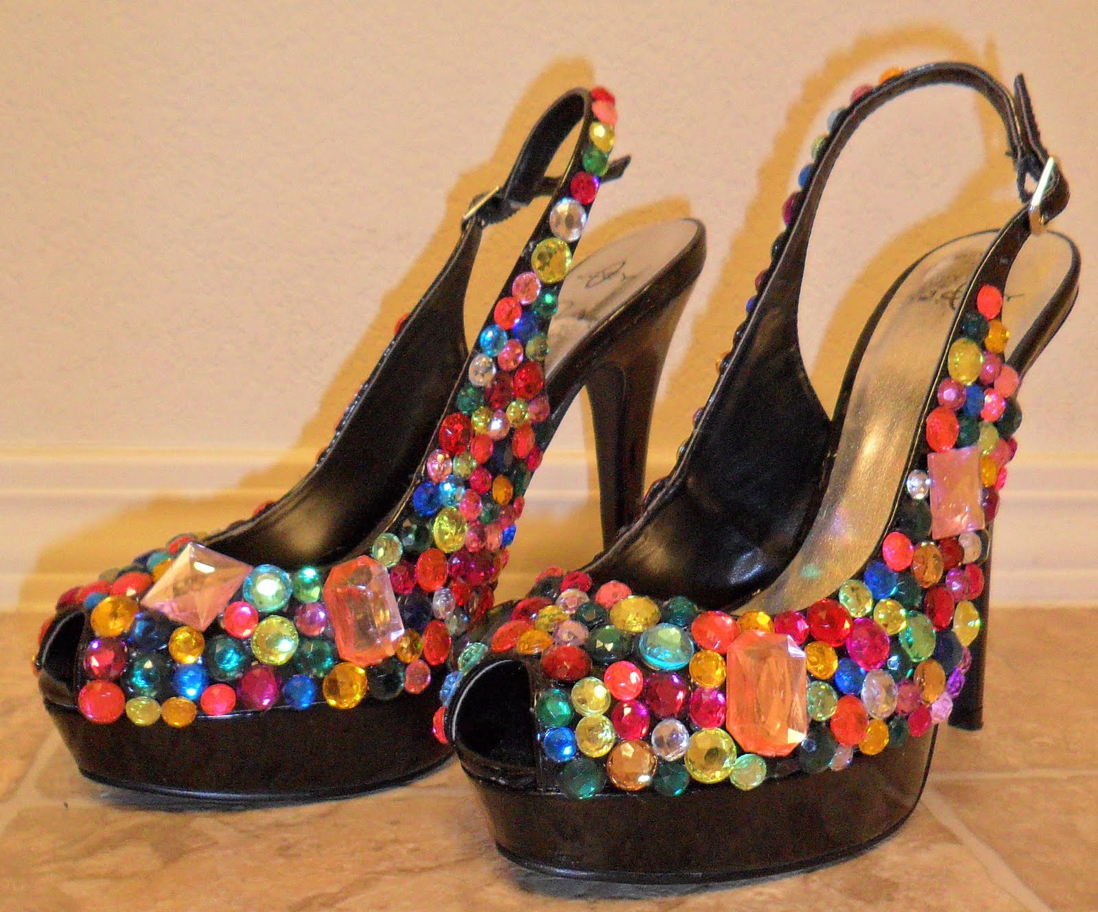 bedazzled tennis shoes