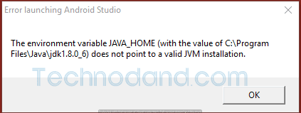 Cara Atasi Error Environment JAVA_HOME Pada Saat Instal Android Studio
