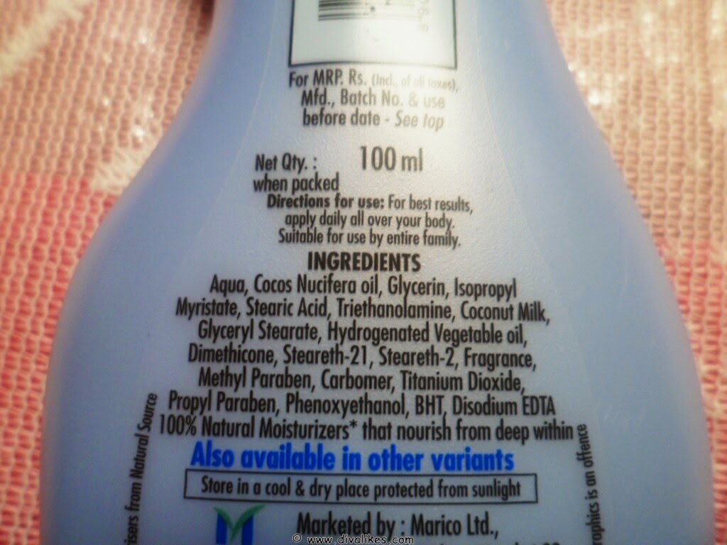 Parachute Advansed Deep Nourish Body Lotion Review Diva Likes