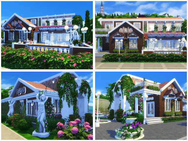 Sims 4 CC's - The Best: A breath of spring - Restaurant - No CC by ...