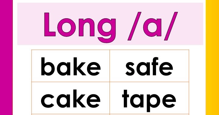 Teacher Fun Files: Long Vowel Sound Chart