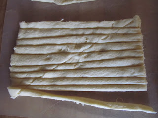 Mummy Dogs - Cutting the Dough into Strips
