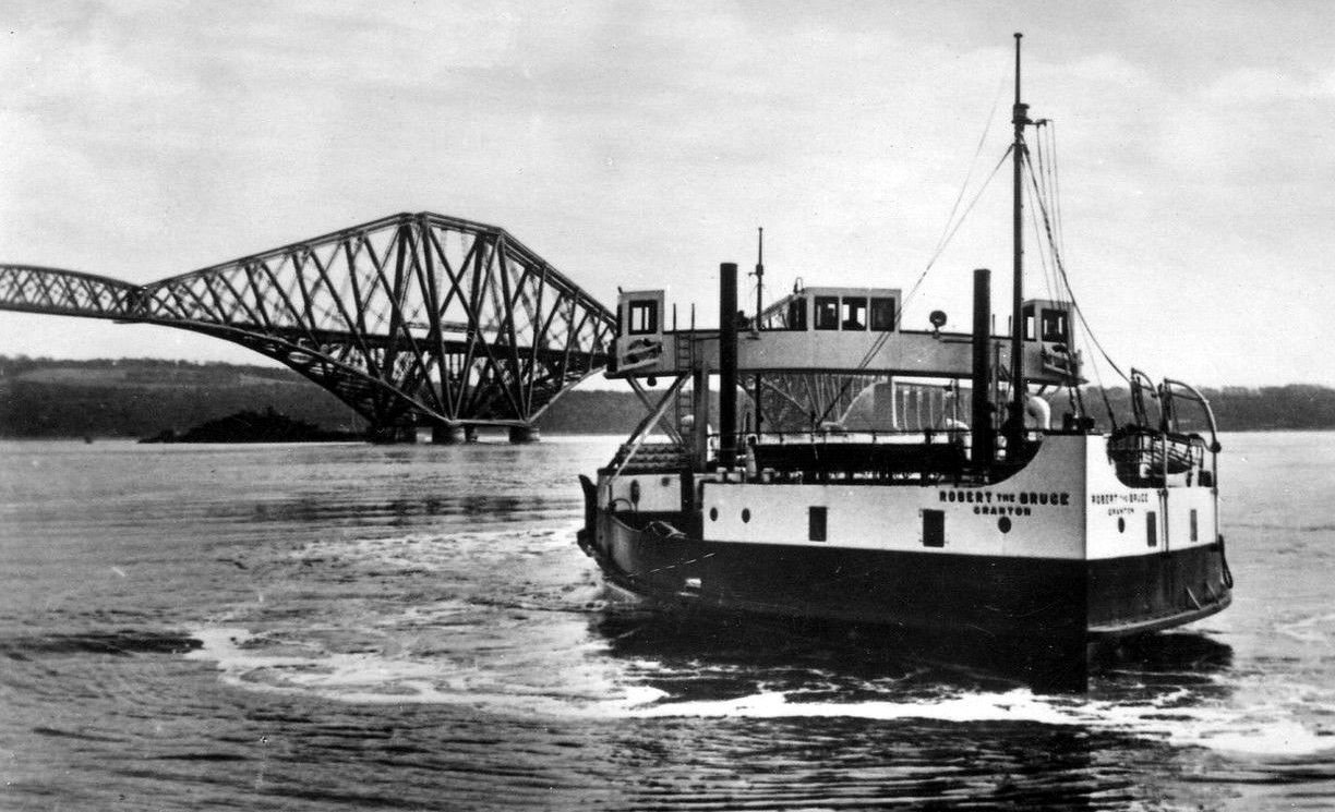 Tour Scotland Old Photograph Robert The Bruce Ferry North Queensferry