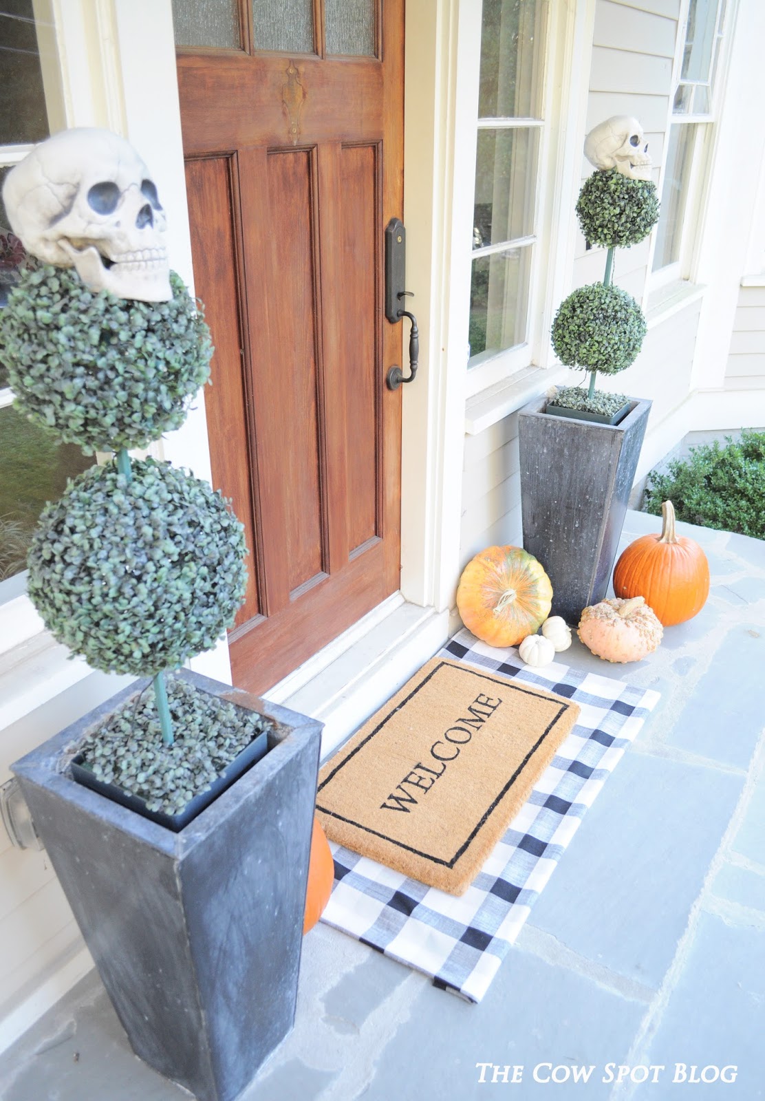 The Cow Spot Fall Front Porch Diy Buffalo Check Door Mat Buffalo Check Not Only Works Well For Fall Happenings Like And Thanksgiving But Nothing Says Merry A
