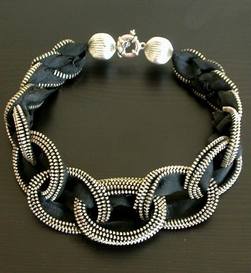 Tutorial de Artesanías: Cremalleras recicladas collares y algo más