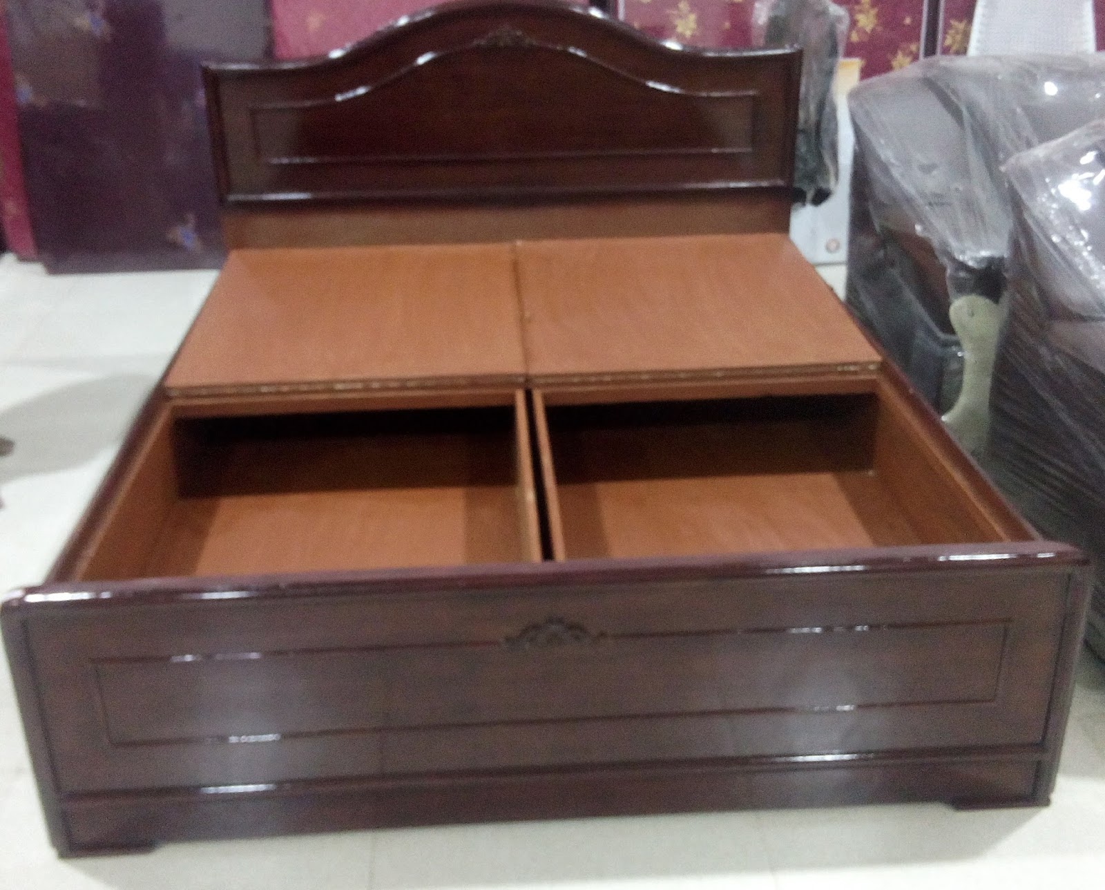 wooden box cot