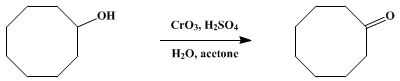 Jones Oxidation (CrO3 + H2SO4) .