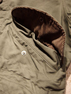 FWK by Engineered Garments "Highland Parka in Olive Cotton Double Cloth"