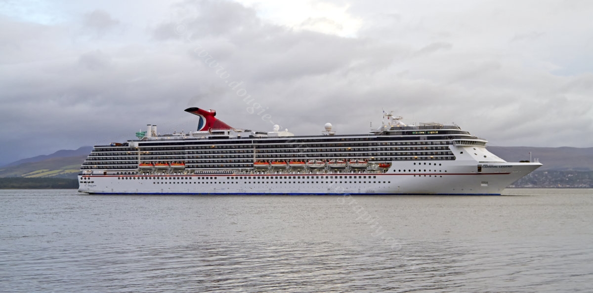 Dougie Coull Photography Carnival Legend Cruise Ship at Greenock