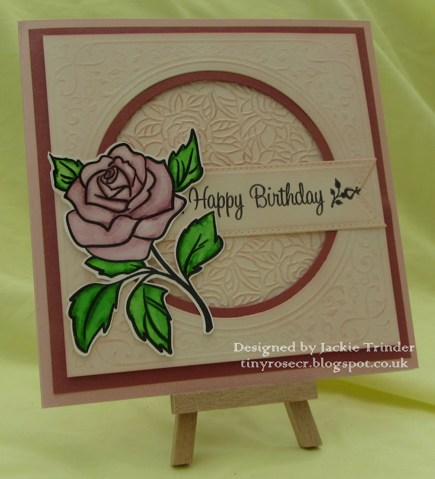Tinyrose's Craft Room Alphabet Challenge Blog Letter E for Embossing
