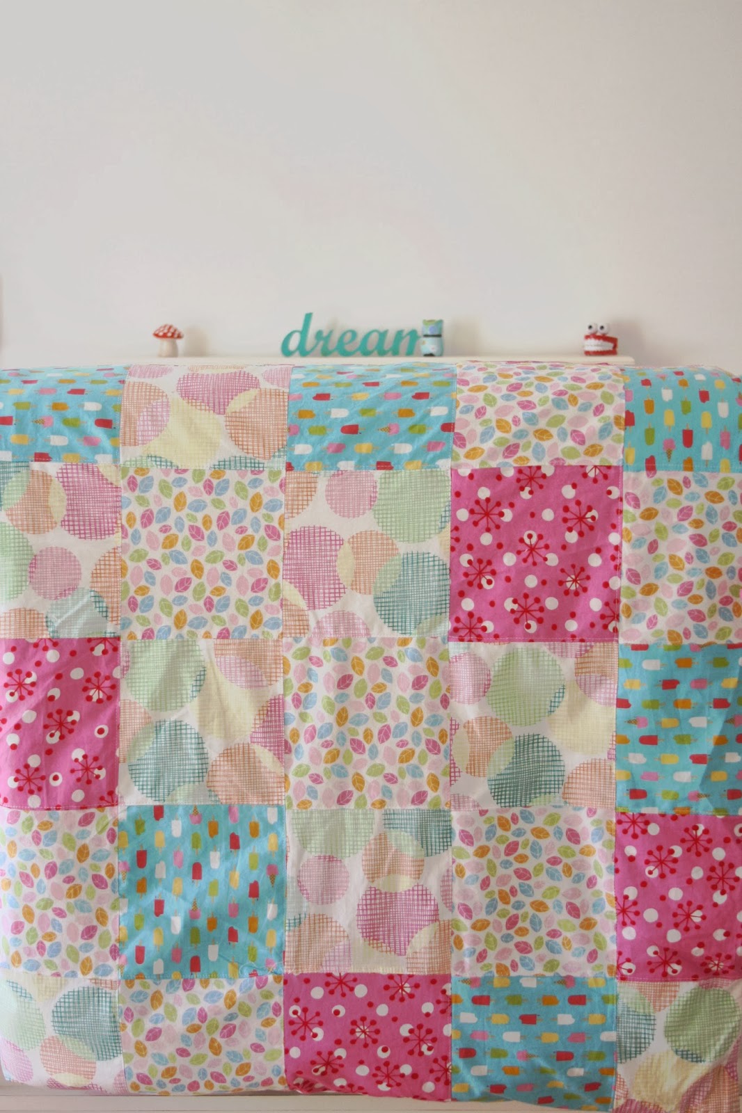 A White Style Patchwork Quilt Cover....tick......
