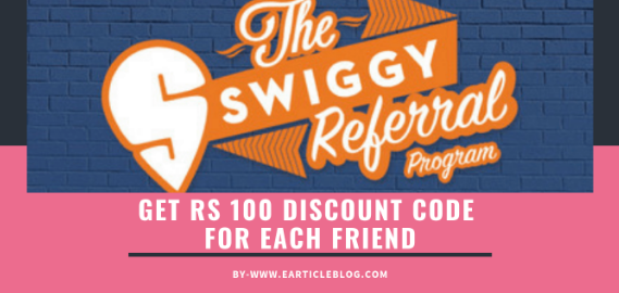 Get Coupon Offer Swiggy Refer Earn Rs 100 Discount Code For Minimum Order @199 