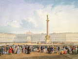 View of Dvortsovaya Square and the General Staff Building, St Petersburg by Vasily Semyonovich Sadovnikov - Cityscape drawings from Hermitage Museum View of Dvortsovaya Square and the General Staff Building, St Petersburg by Vasily Semyonovich Sadovnikov - Cityscape drawings from Hermitage Museum