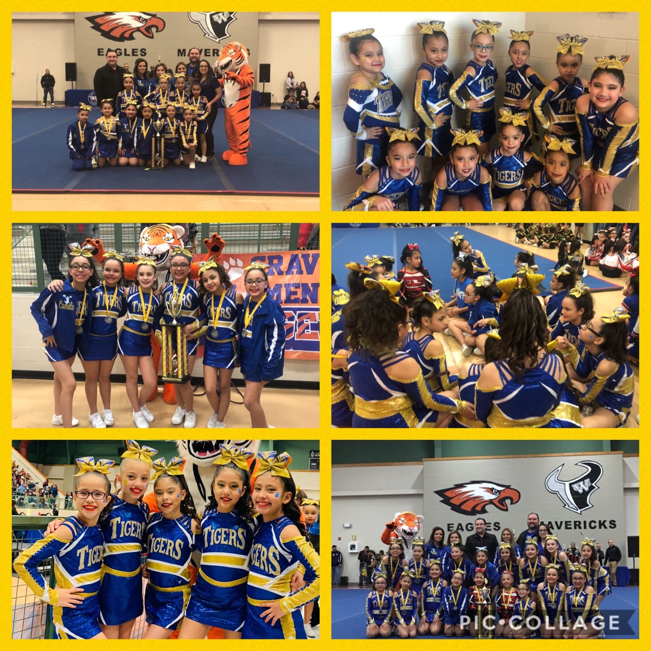 Eagle Pass ISD iVision Tigers Win at City Cheer Competition