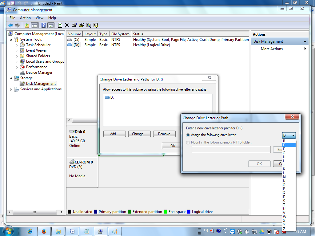 fix the corrupted pen drive or memory card by assigning a correct drive