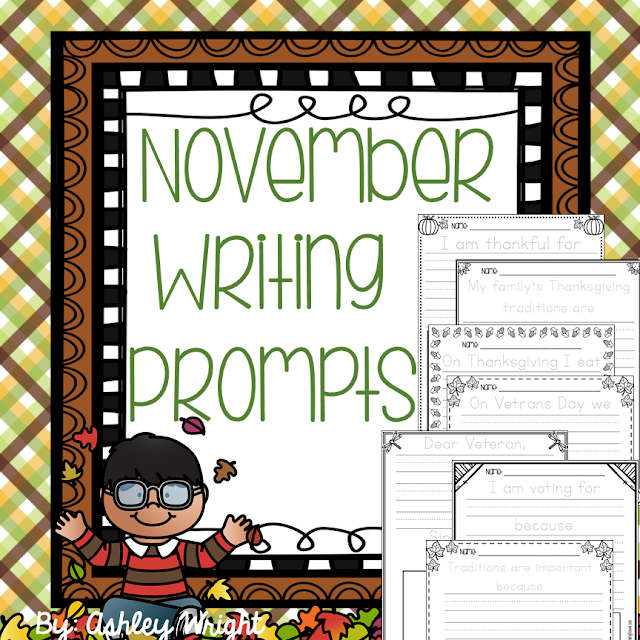 The Wright Nook: November Math and Literacy Activities