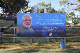 Primi Minister Narendra Modi in Tuirial Hydro Power Project A hawng