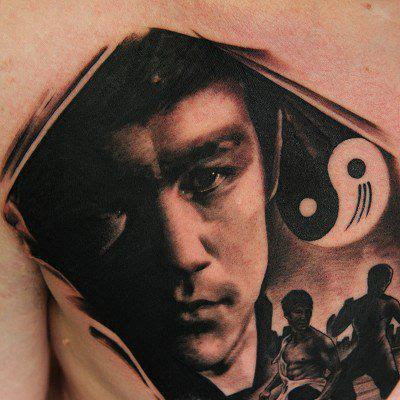 Tatuaje de Bruce Lee