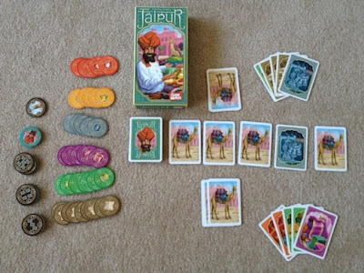 Jaipur card game in play