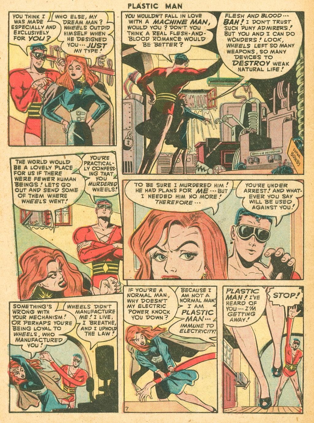 Read online Plastic Man (1943) comic -  Issue #10 - 42