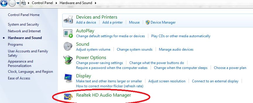 speakers not working windows 7