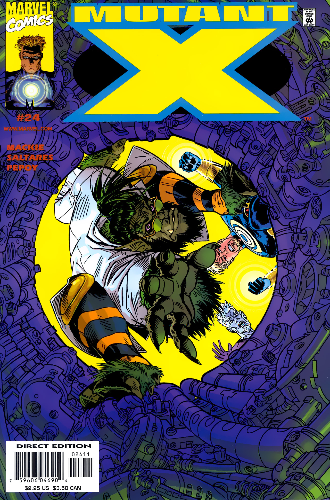 Read online Mutant X comic -  Issue #24 - 1