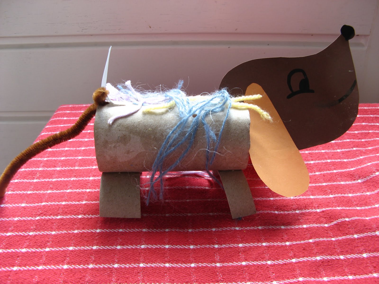 My Mama Day Handmade dog with toilet paper roll