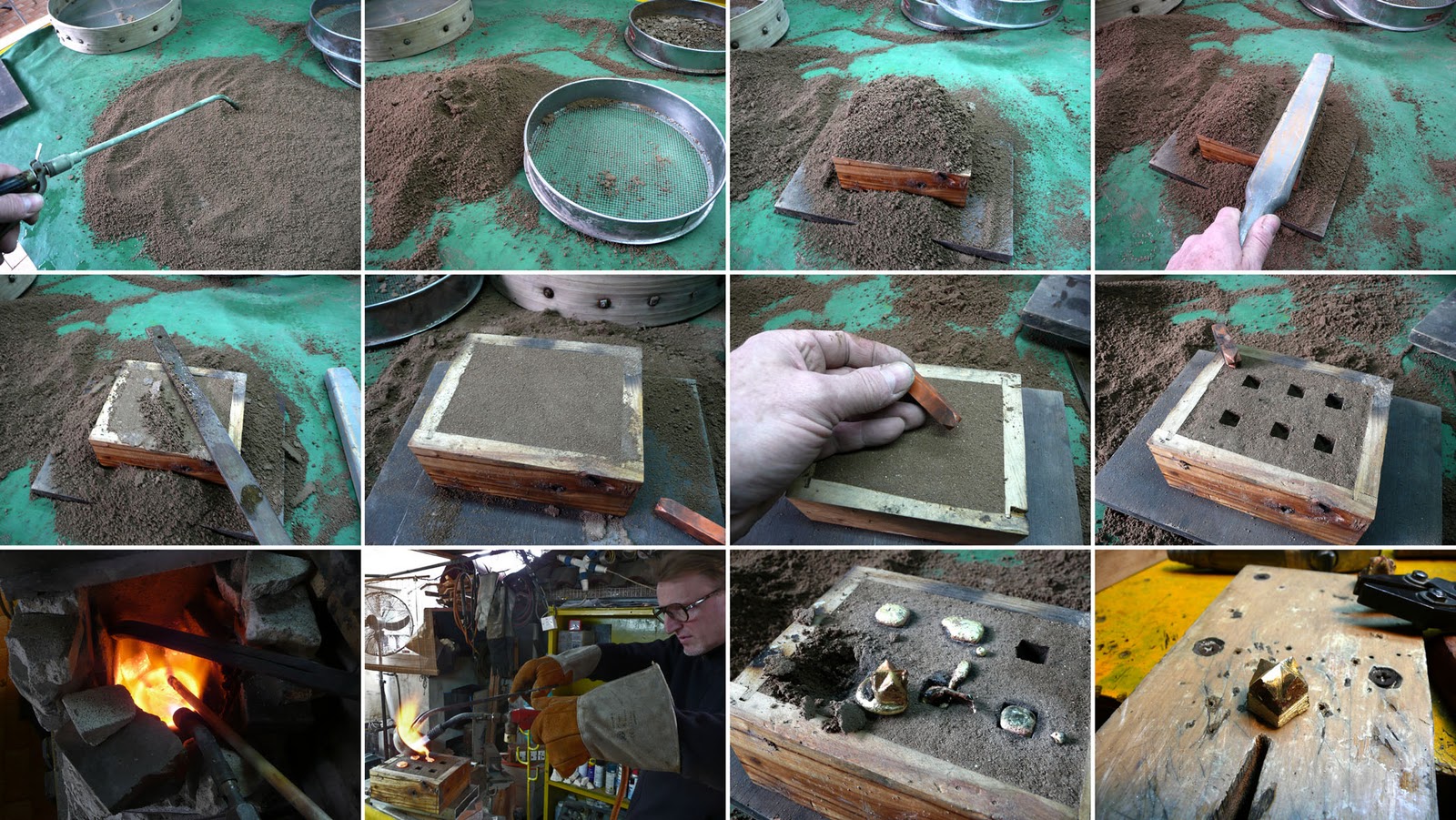 JoliDesign Sandcasting brass, laiton fonte au sable