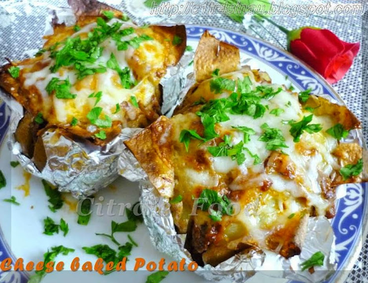 My Simple Bake Stuffed Potato Cheese | Çitra's Home Diary. #potatorecipe #stuffedpotato #turkishfood #kumpir #endonezyamutfapı