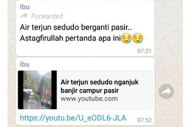 Bukan Aliran Pasir, Ini Penyebab Air Terjun Sedudo Tiba-Tiba Berwarna Hitam Pekat