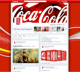 Timeline de la página de Coca-Cola