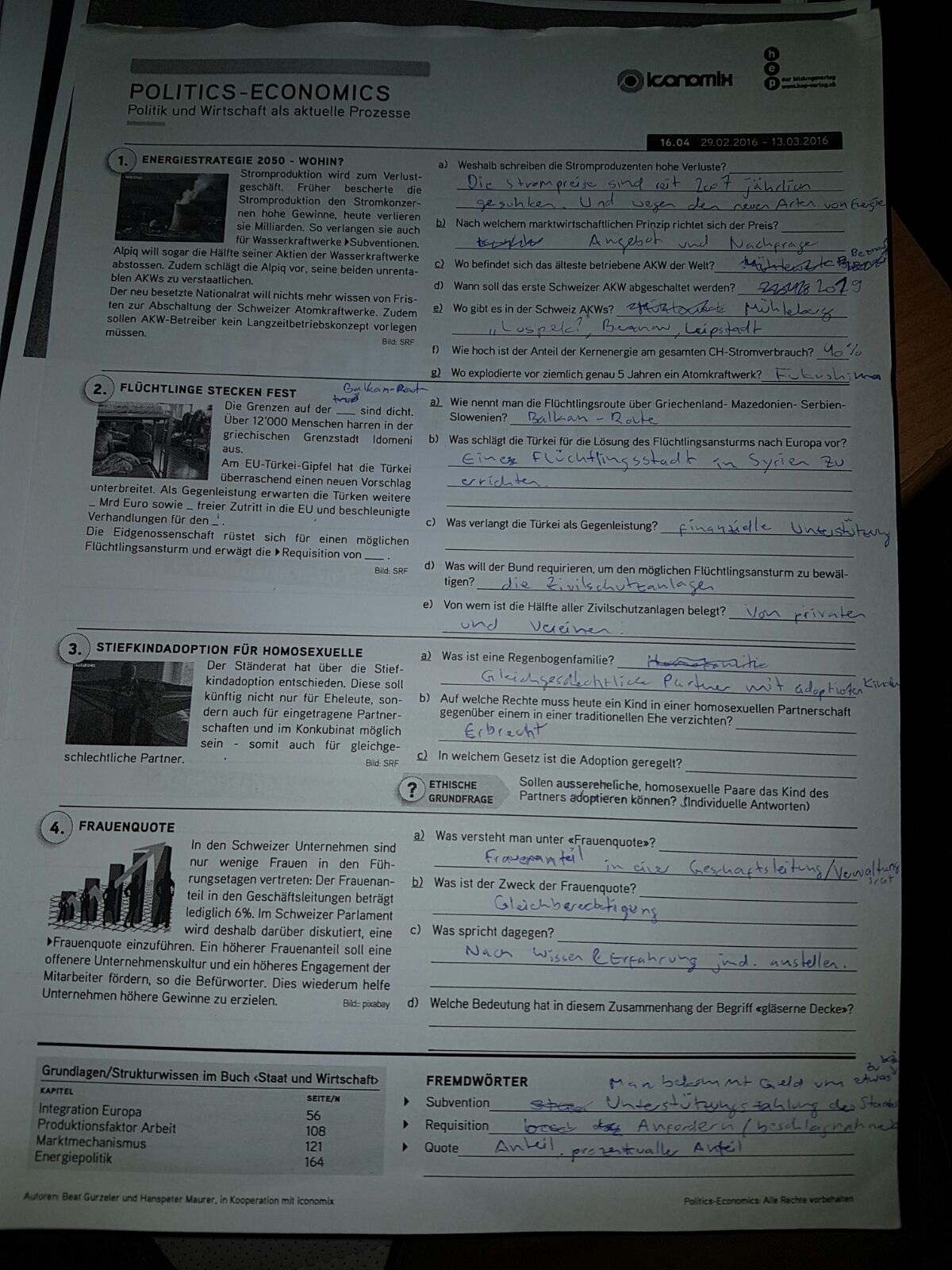 Politics Economics Semesterdossier Abu Thilosan Sinnathurai