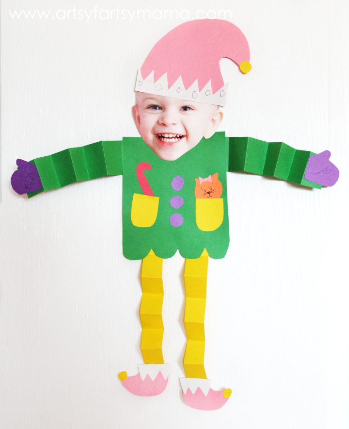 DIY Elf Kids Craft at artsyfartsymama.com #kids #Christmas #elf