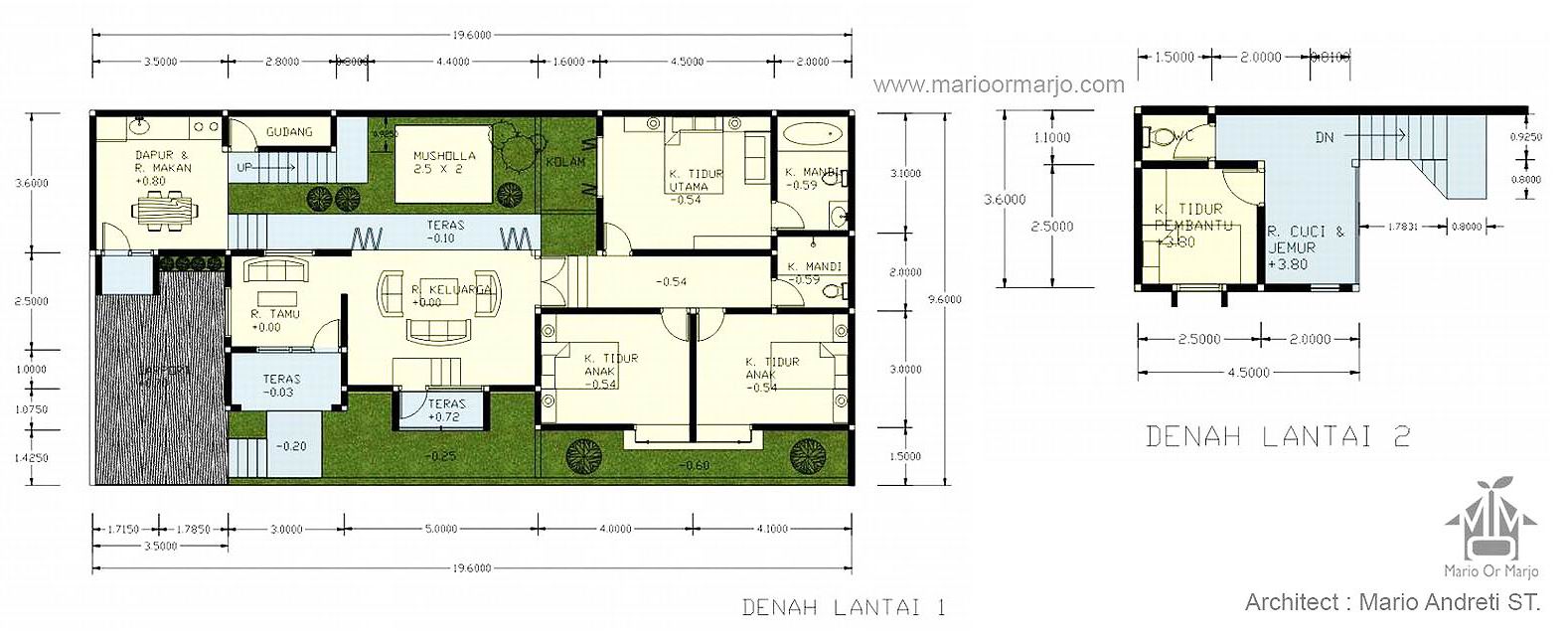 Desain Rumah  Minimalis Melebar  Kesamping Gambar Desain 