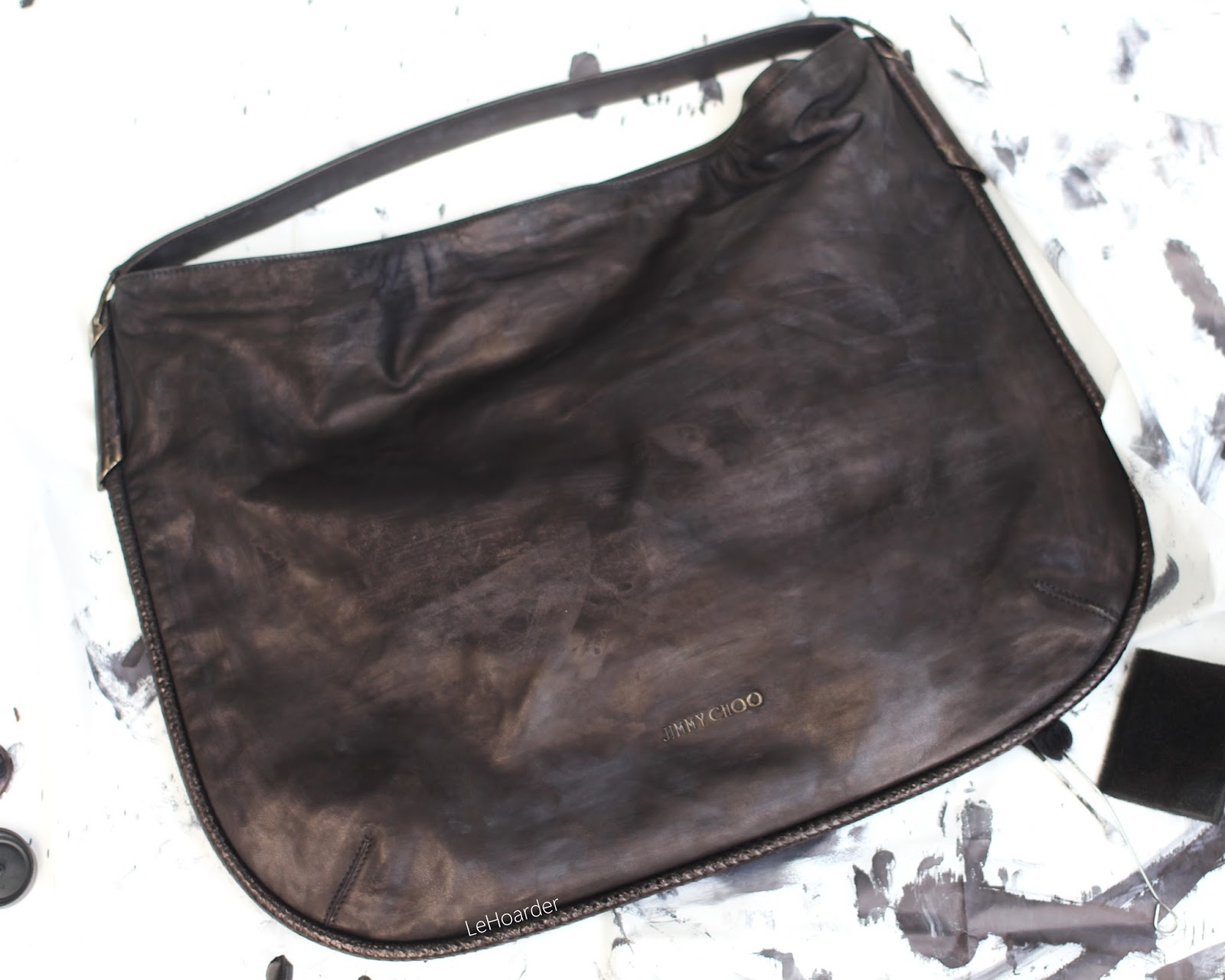 How to Dye a Leather Bag; My 50 Jimmy Choo Sample Sale Score! Le Hoarder