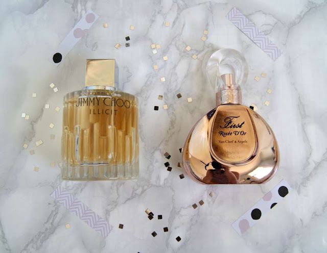 Jimmy Choo Illicit and First Rosée D'Or Van Cleef & Arpels