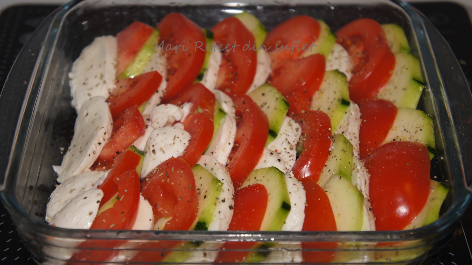 Mări, Retete din suflet Dovlecel, rosii si mozzarella la cuptor