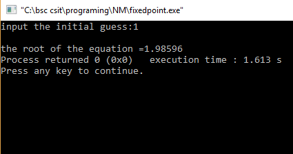 Fixed Point Method(Numerical Method) C++ Programming - Fun Solution