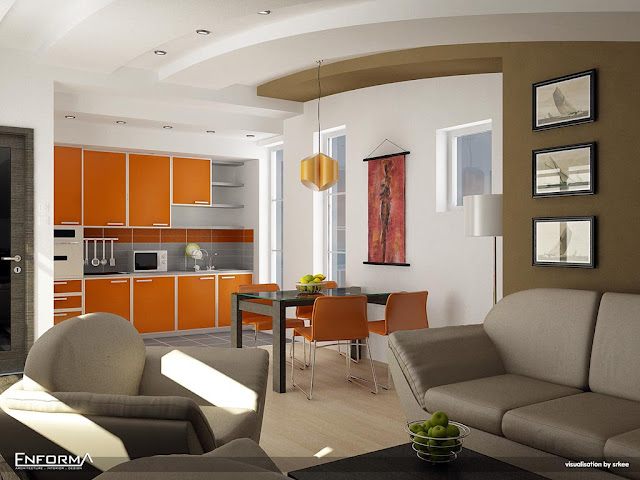 interior penthouse lounge dining kitchen1
