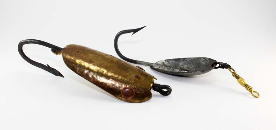 Chance's Folk Art Fishing Lure Research Blog: Vintage Folk Art Spoon Lure  with Hand Forged Hook